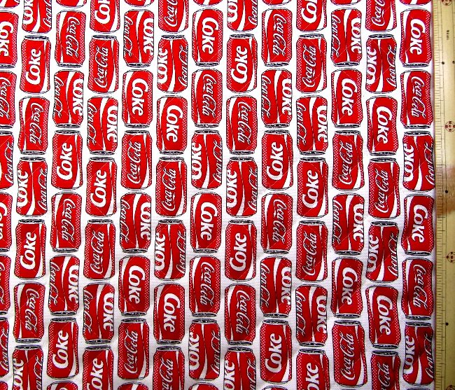 楽天市場】『コカ・コーラ』生地 コットンオックスコットン100