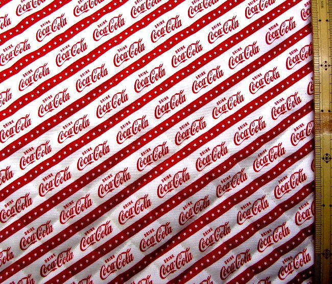 楽天市場】『コカ・コーラ』生地 コットンオックスコットン100％ /生地