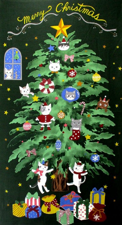 many マニー　クリスマス　タペストリー MARUNI60 × minä perhonen「look good」クリスマスタペストリー ワーク