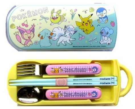 キャラクター スプーン フォーク お箸 三点セット スライド式 トリオ ケース付き ポケットモンスター ポケモン New Retro 本体 約76 198 17ｍｍ ピカチュウ ランチグッズ お弁当 カトラリー 給食 売り出し