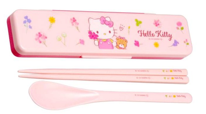 キャラクター箸　イエローピンク キャラクター箸イエローピンク