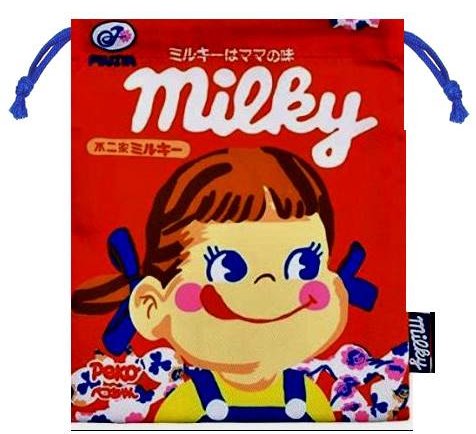 楽天市場】不二家のペコちゃん 巾着袋 ミニ巾着 MILKY お菓子
