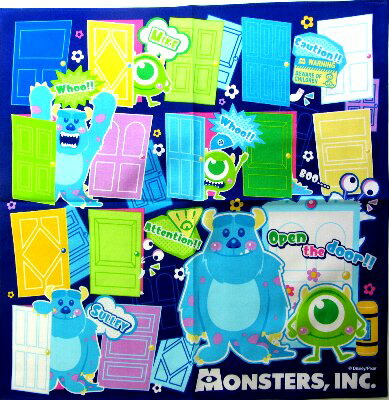 楽天市場 残りわずかです 廃番になりました キャラクター アメリカ 輸入 生地 モンスターズインク 紺 柄番号３ ディズニー ｕｓａコットン 直輸入 手芸のピロル