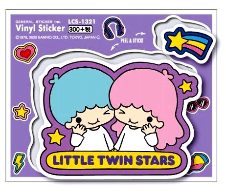 楽天市場】【3枚セット】 ステッカーパック リトルツインスターズ