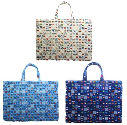 楽天市場 手作り 通園バッグ レッスンバッグ ナショナル フラッグ 国旗 レッスンバック 男の子 女の子 手提げ てさげ 図書バッグ 通園バッグ 子供用 キルト キルティング バッグ お祝い メール便 ゆうパケット ｏｋ 手芸のピロル