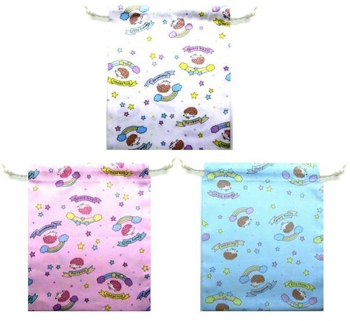 楽天市場 給食袋 手作り ゆめかわ ハリネズミ 給食袋 巾着袋 きんちゃく袋 お弁当袋 中 巾着バッグ キッズ 雑貨 ポーチ コップ袋 子供通園 通学 かわいい おしゃれ 男の子 女の子 メール便 ゆうパケット ｏｋ 手芸のピロル