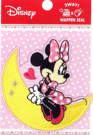 ミニーマウス刺繍ジャケット Disney ワッペン ミニーマウス ポルカドット 大 ディズニー 水玉