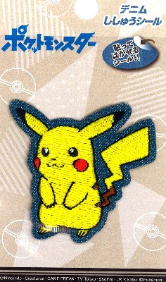 楽天市場】MN【ポケットモンスター デニム 刺繍シール メッソン
