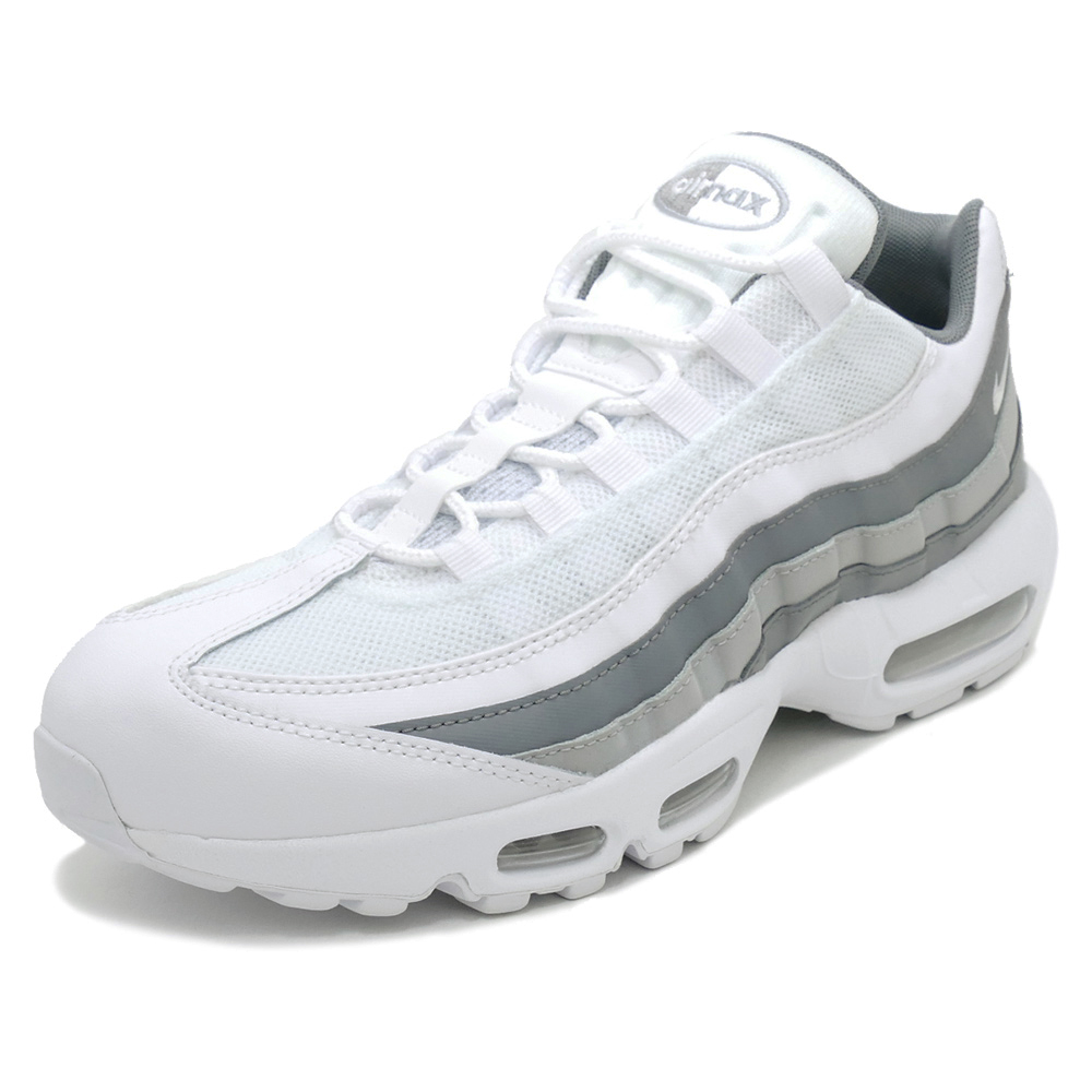 grey and white air max 95