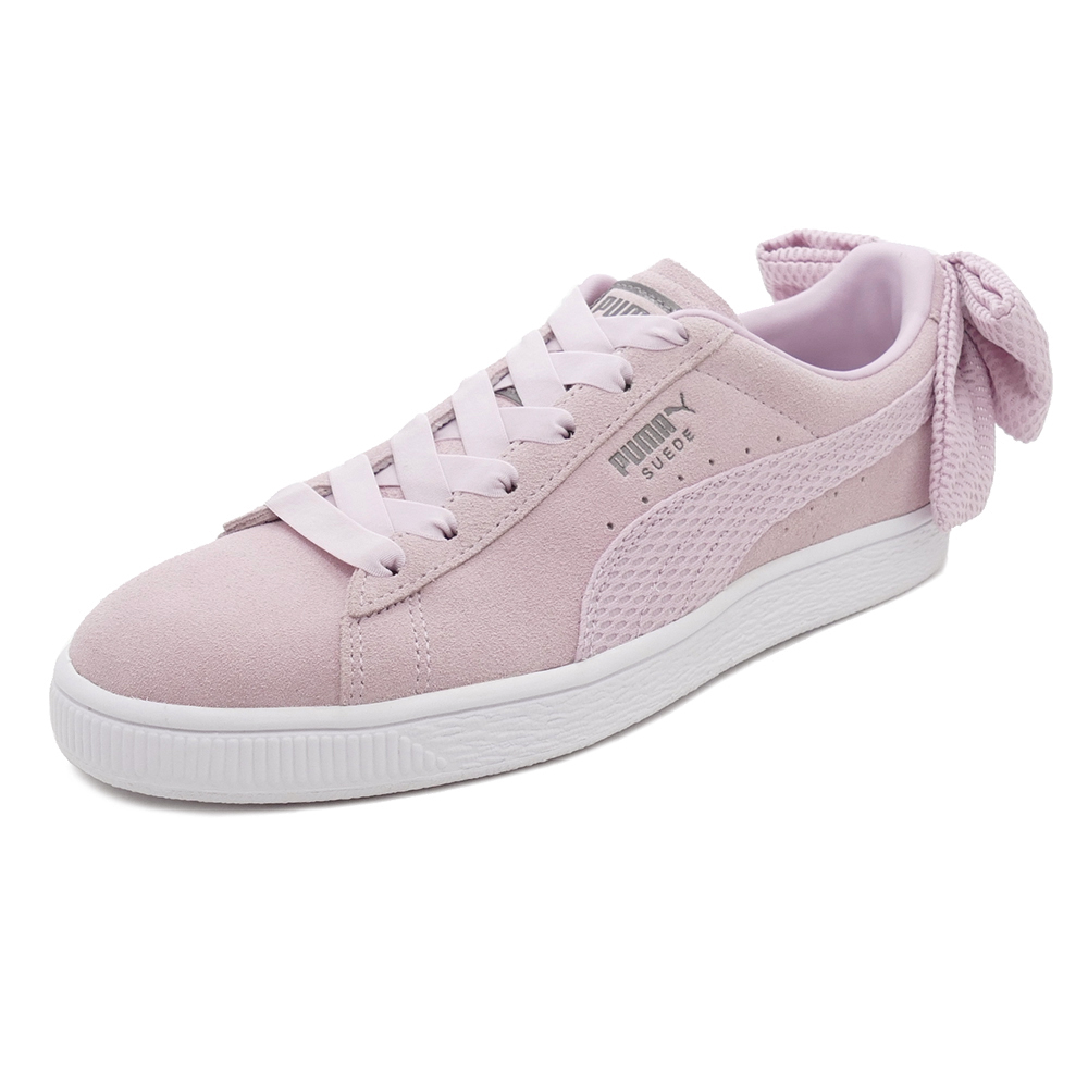 puma pink bow sneakers