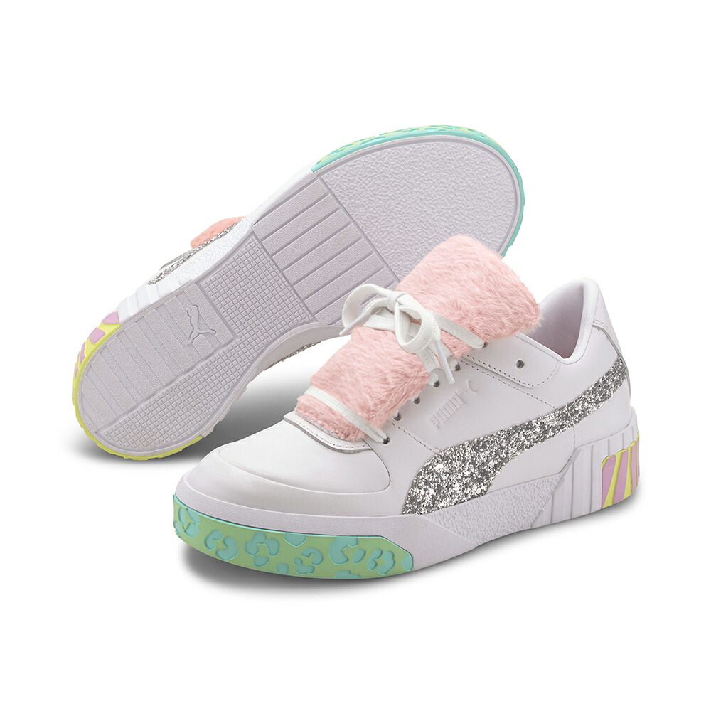 pink and green pumas