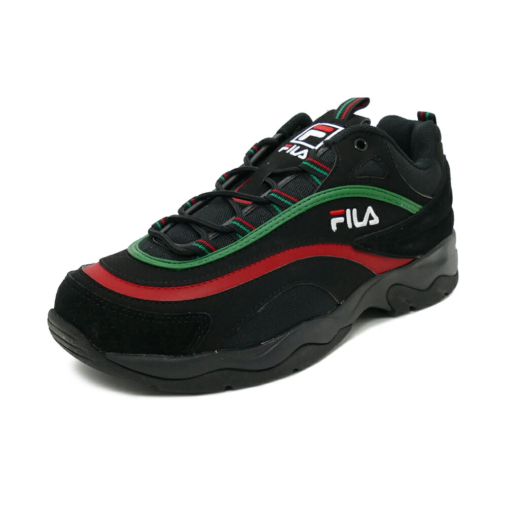 楽天市場 スニーカー フィラ Fila フィラレイヌバック ブラック レッド グリーン メンズ レディース シューズ 靴 ｐｉｓｔａｃｃｈｉｏ