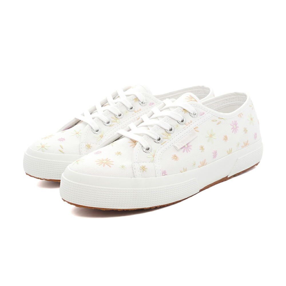 スニーカー スペルガ SUPERGA 2750-FLOWERSEMBROIDERY ホワイト 白 S2121FW-A6Y レディース シューズ 靴