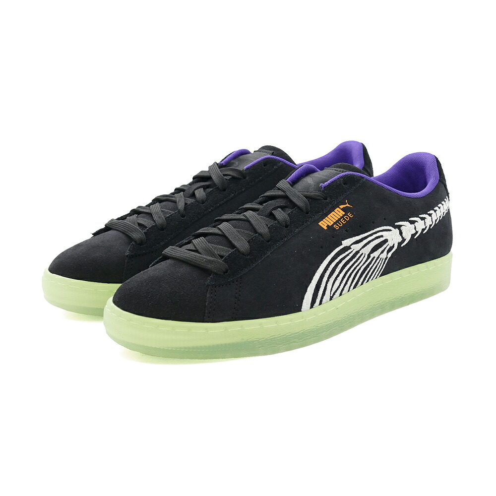 スニーカー プーマ PUMA スウェードホーンテッド プーマブラック/プリスティン 黒 386596-01 レディース シューズ 靴 22HO｜ＰＩＳＴＡＣＣＨＩＯ