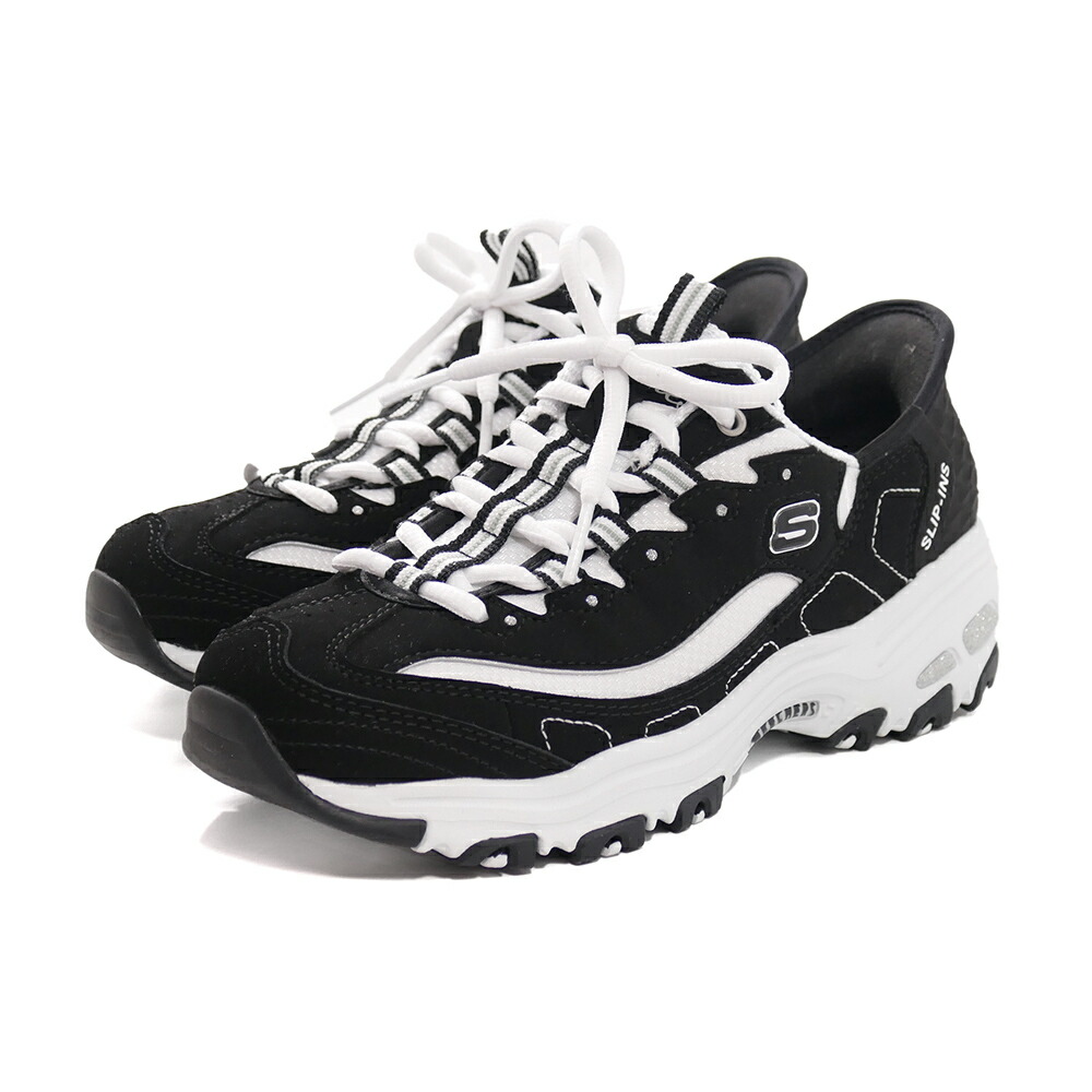 スニーカー スケッチャーズ SKECHERS DLITES ブラック 黒 150030-BKW レディース シューズ 靴 24SU