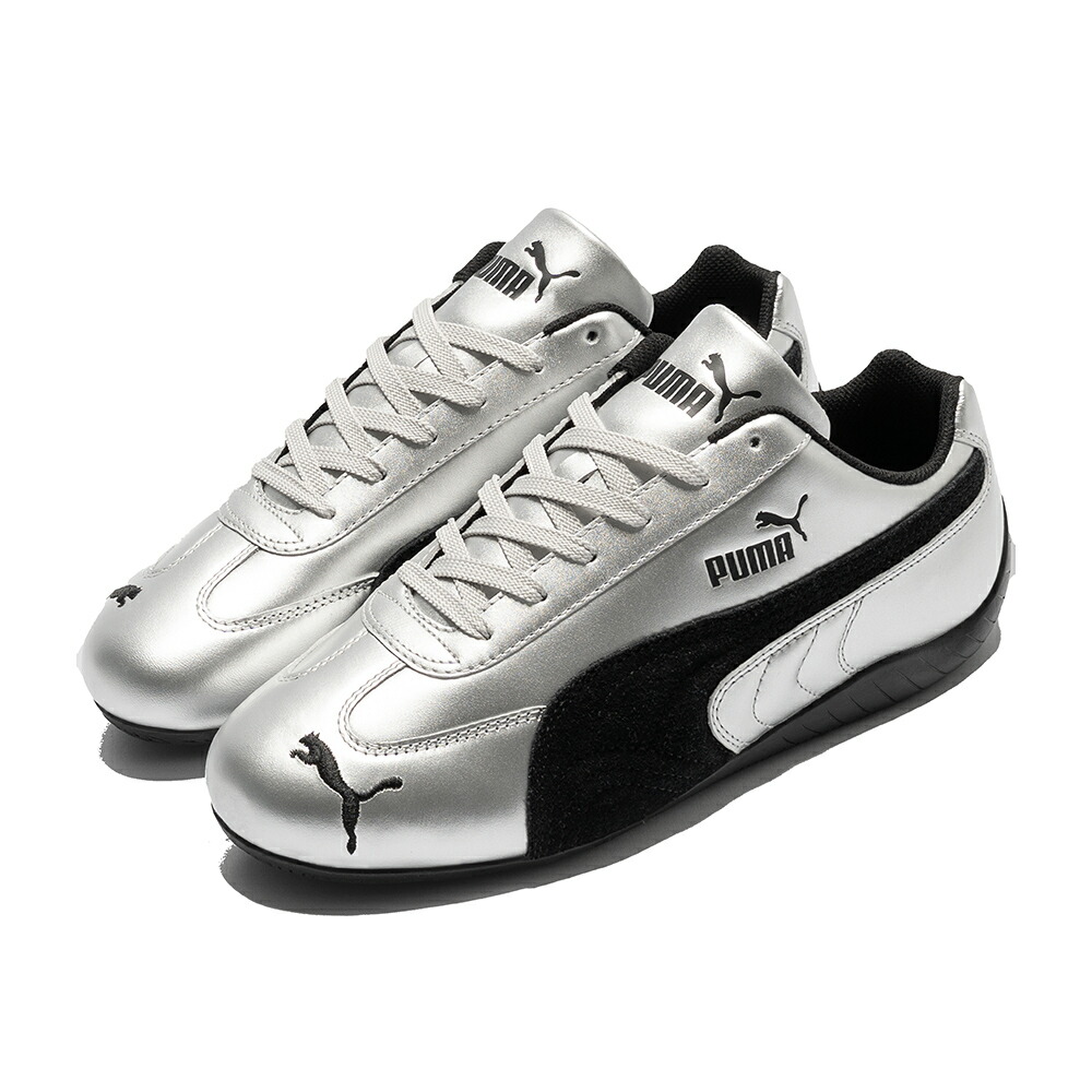 スニーカー ピューマ PUMA スピードキャット メタリック しろがね色 銀 403689-01 レディース シューズ 靴 25金