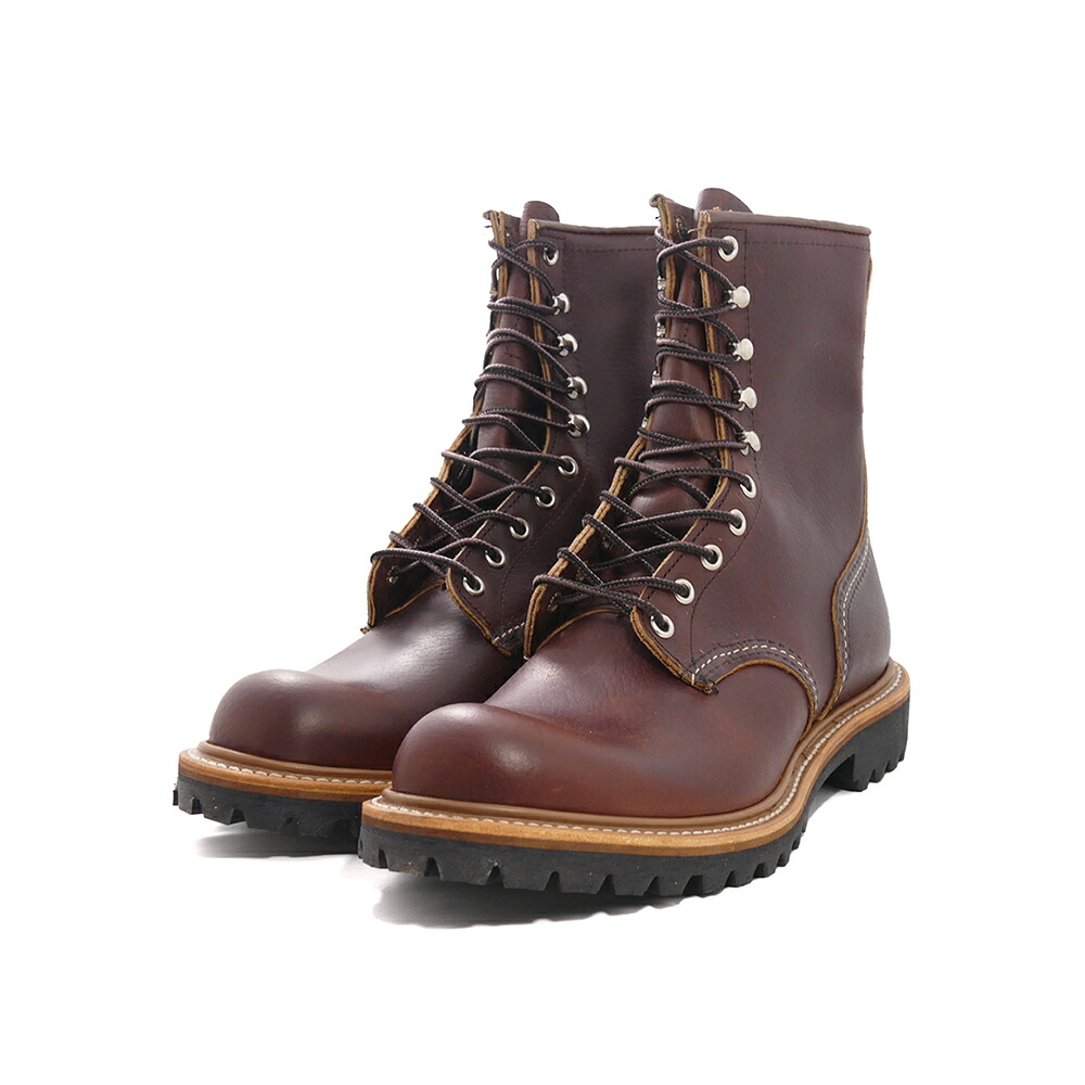 ブーツ レッドウイング RED WING 8インチロガー ブラウン 茶 4585 メンズ レディース シューズ 靴 25FW｜ＰＩＳＴＡＣＣＨＩＯ