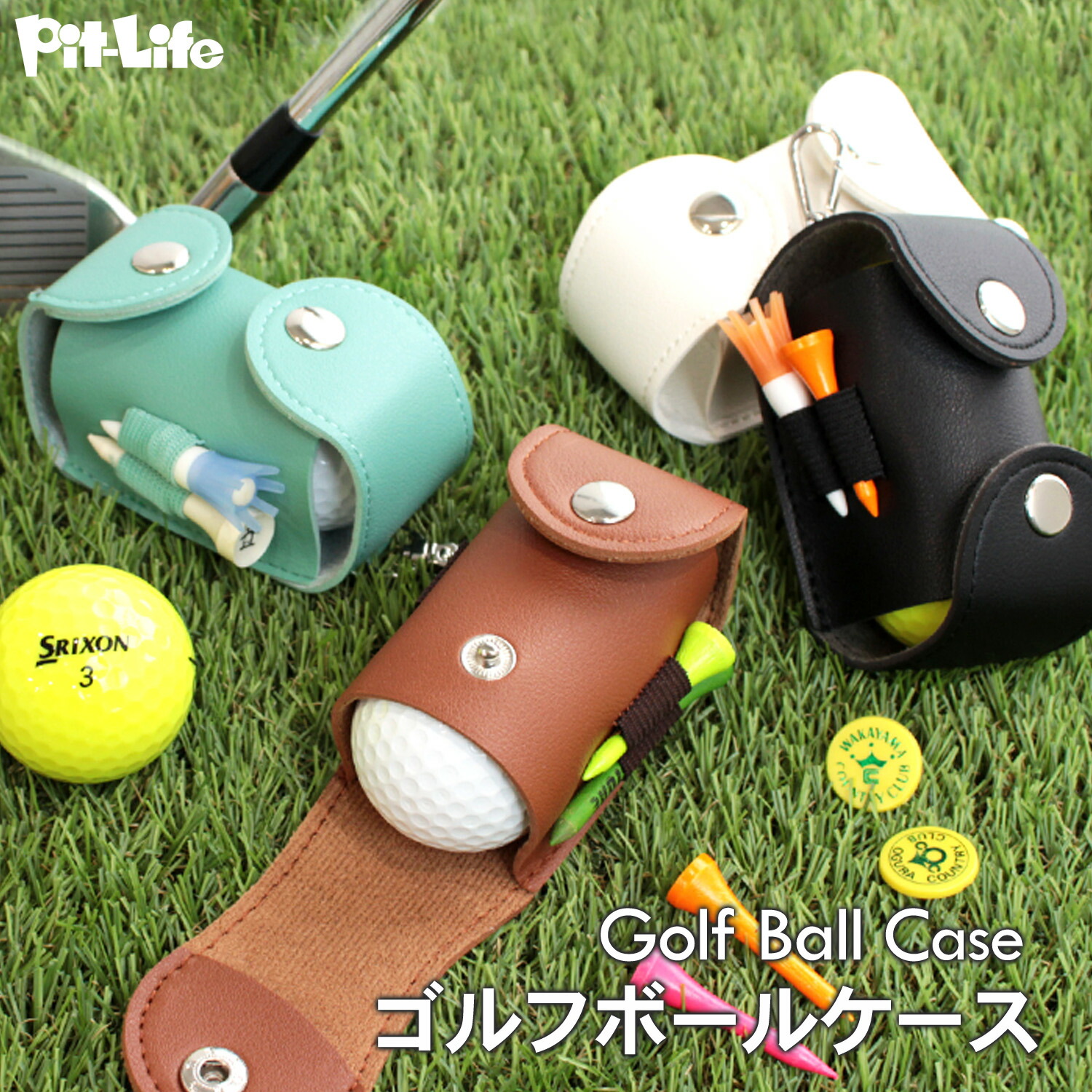 楽天市場】ビジュー ゴルフボールポーチ SOLFERINO GOLF[ボールケース