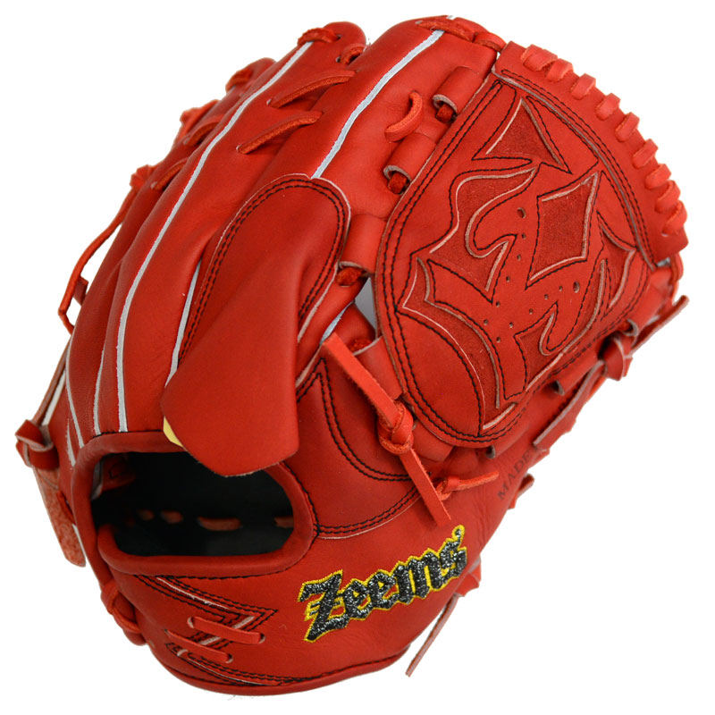 ジームス Zeems 限定 硬式グラブ 三方親 投手用 コウモリ型ロゴ グラブ袋付 野球 硬式 グローブ グラブ ピッチャー 26SS(SV-532PB-ZEEMS)|ピットスポーツ 店