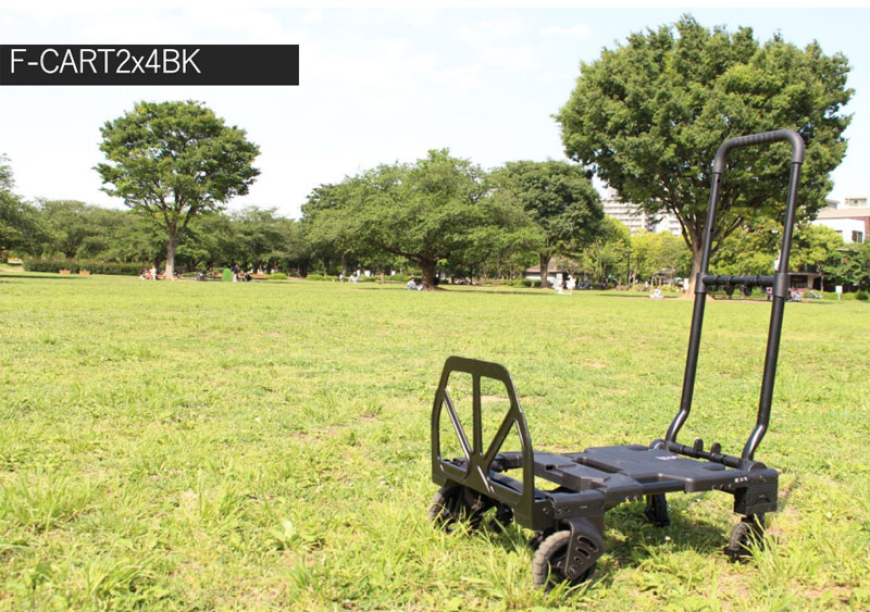 花岡車輛FLATCARTFLATCART2x4カートフラットカートツーバイフォーアウトドアグッズ折りたたみ式台車カート22SS(F-CART2x4BKBLACK)