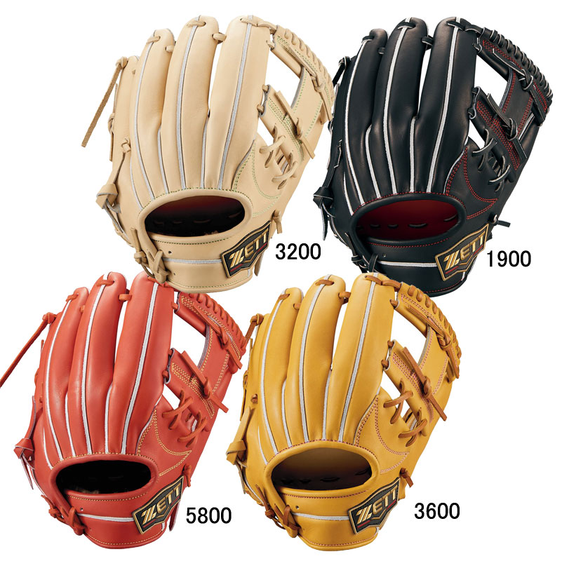 ゼット ZETT 硬式用 プロステイタス2401SE 内野手用 今宮タイプ グラブ袋付 野球 硬式 グラブ グローブ 一般 遊撃手 二塁手 24SS(BPROG760S)