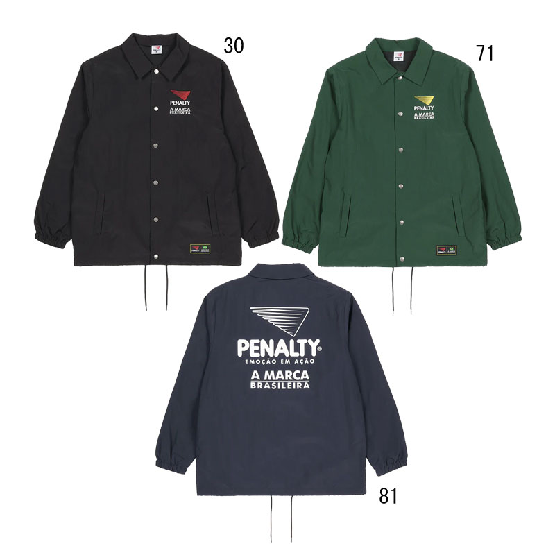 ペナルティ penalty ヘリテージ・ナイロンコーチジャケット サッカー フットサル ウェア 24SS (POS4019)｜ピットスポーツ　店