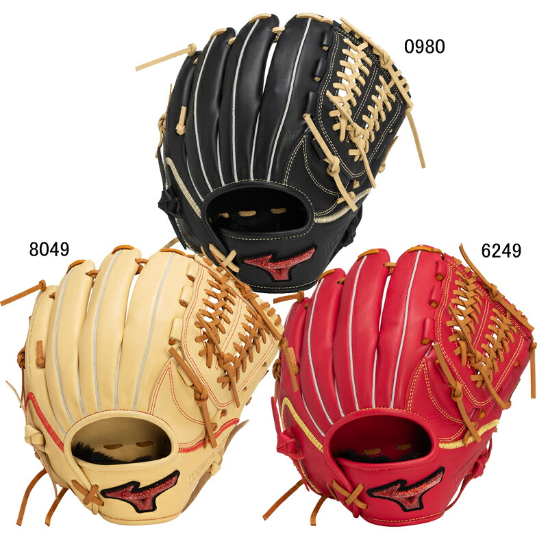 ミズノ MIZUNO 軟式用ウィルドライブ レッド U-Plus 投手×内野 サイズ10 野球 一般 軟式 グラブ グローブ ピッチャー 24AW(1AJGR14110)|ピットスポーツ 店