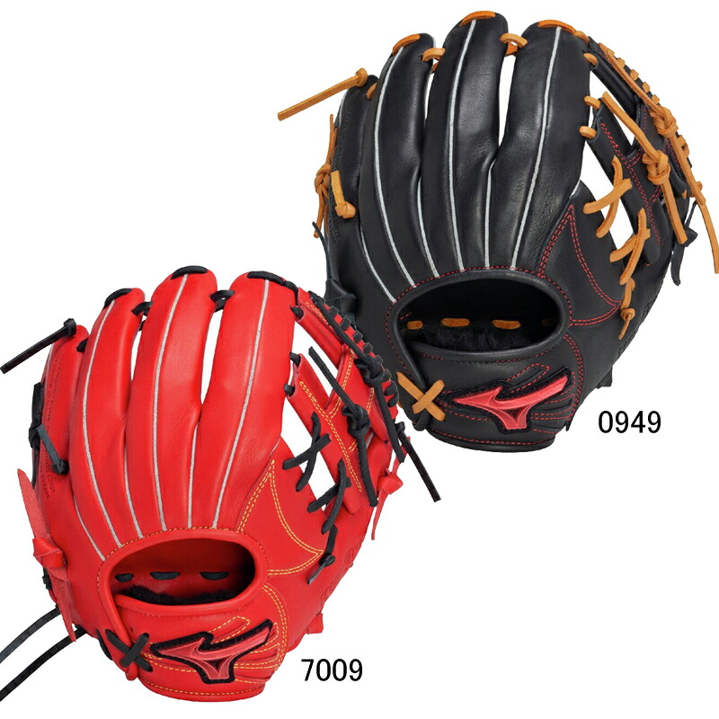 ミズノ MIZUNO ソフトボール用 ウィルドライブ レッド IBE 内野手向け／サイズ9 ソフト グラブ グローブ 25SS(1AJGS32413)