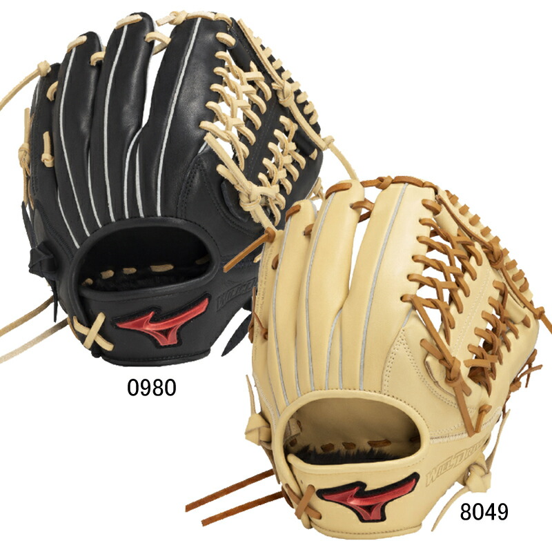ミズノ MIZUNO 軟式用ウィルドライブ レッド U-Plus 投手×外野:サイズ12 野球 一般 軟式 グラブ グローブ ピッチャー 25SS(1AJGR32740)|ピットスポーツ 店