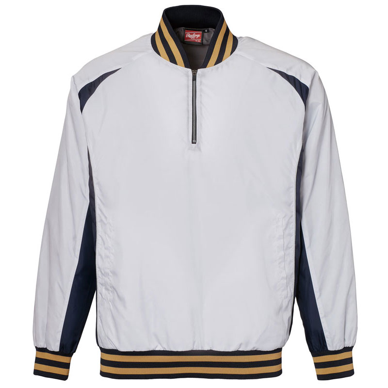 ローリングス Rawlings VジャンLS 長袖ジャケット ホワイト 24SS ATP14SV1