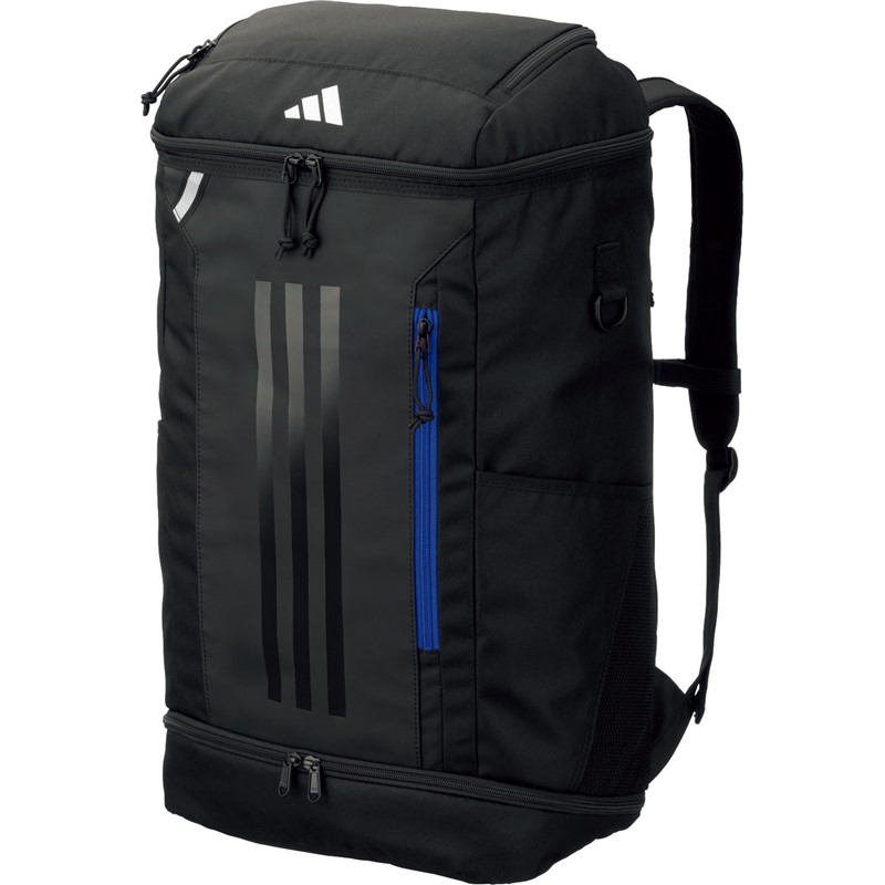 adidas(アディダス)ボールヨウデイパック 40L クロ/アオサッカーバックパック(adp48bkb)｜ピットスポーツ　店