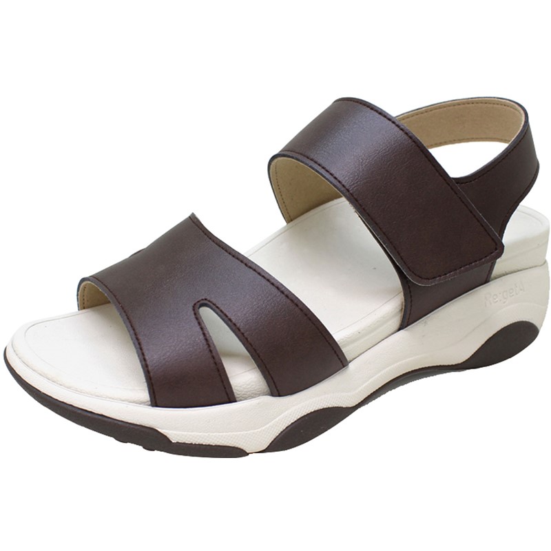 re:geta(リゲッタ)バックベルトツキアツゾコウォークサンダルカジュアルサンダル(re3001-brn)｜ピットスポーツ　店