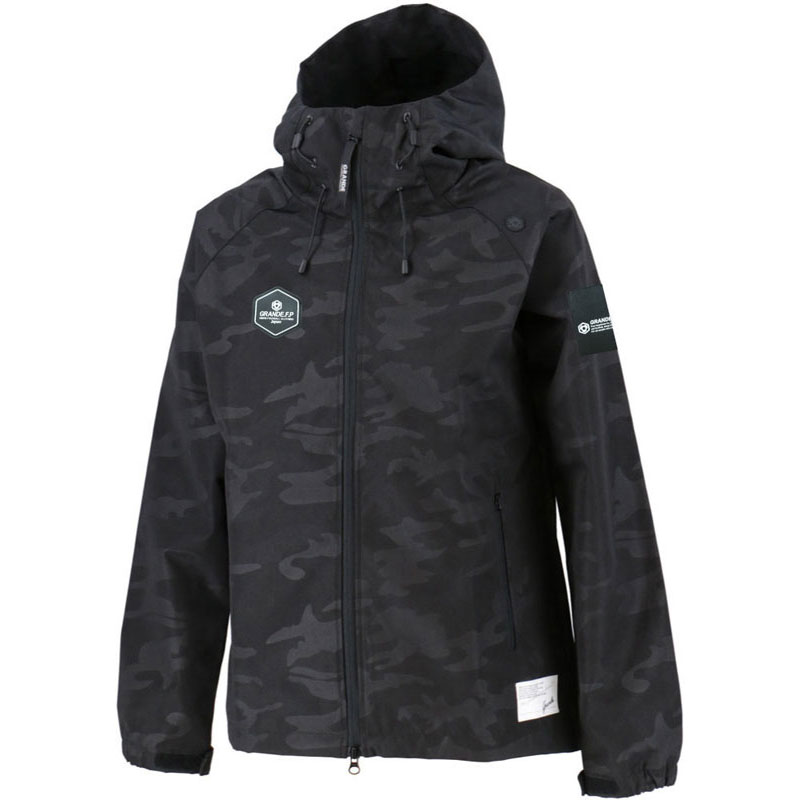 GRANDE.F.P(グランデエフピー)HEXAGON EMBOSSED ACTIVE SHELL HOOD ZIP JKフットサル その他ジャケット(gfph20506-0999)｜ピットスポーツ　店