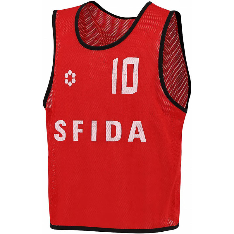 SFIDA(スフィーダ)SFIDA TEAM BIBSフットサル ビブス(sh24g02-red)｜ピットスポーツ　店