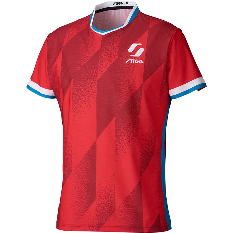 stiga(スティガ) STIGAシャツ KRーIII レッド 3XL 卓球ゲームシャツ (1805680509)