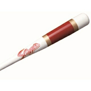 KUBOTA SLUGGER 久保田スラッガー ノックバットホワイト/レッド/ゴールド 木製トレーニングバット (BAT-836)