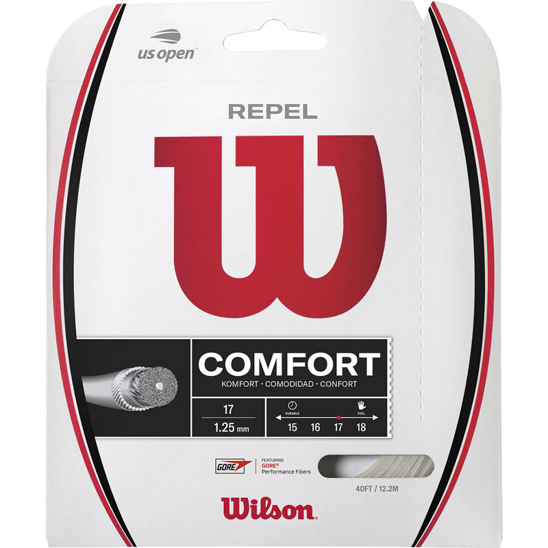 【ロット販売:入り数6】ウイルソン Wilson REPEL 17 SET Natural 17Gテニス ガット・ラバー 硬式ガット(wr83126011)|ピットスポーツ 店