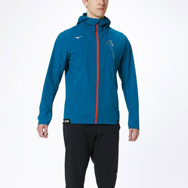 ウィンドブレーカージャケット メンズ 35cブルー Mizuno ミズノトレーニングウエア ミズノトレーニング メンズ ウィンドブレーカー 32me00 アウター 42 ピットスポーツ 店
