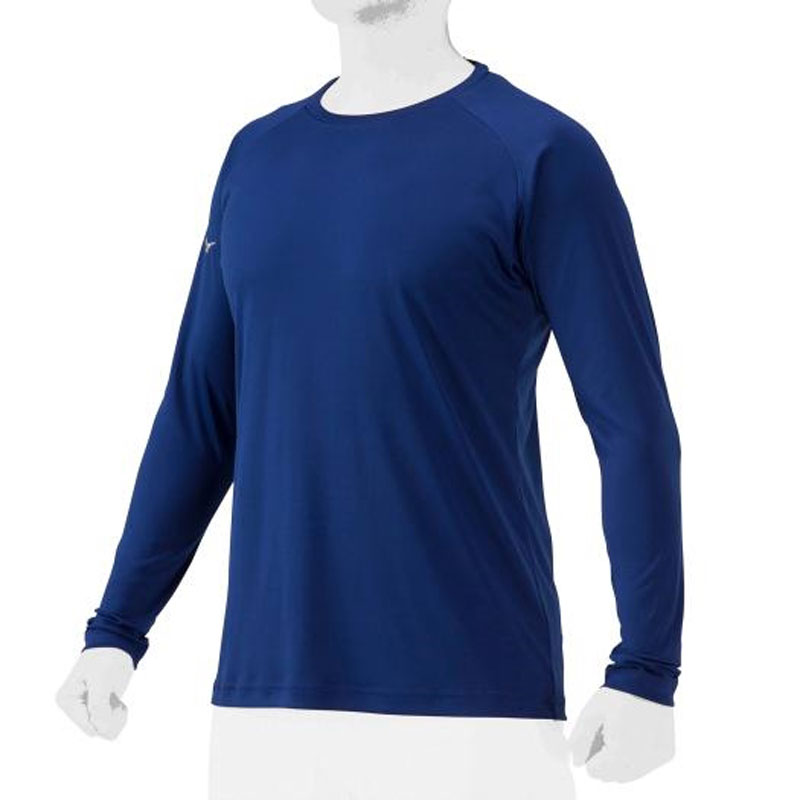 ◆新品未使用品◆ミズノプロ WBC　選手/コーチ　オフィシャル　アンダーシャツ　紺　長袖シャツ◆ MIZUNO 野球 アンダーシャツ 大人 長袖 丸首 フィットタイプ