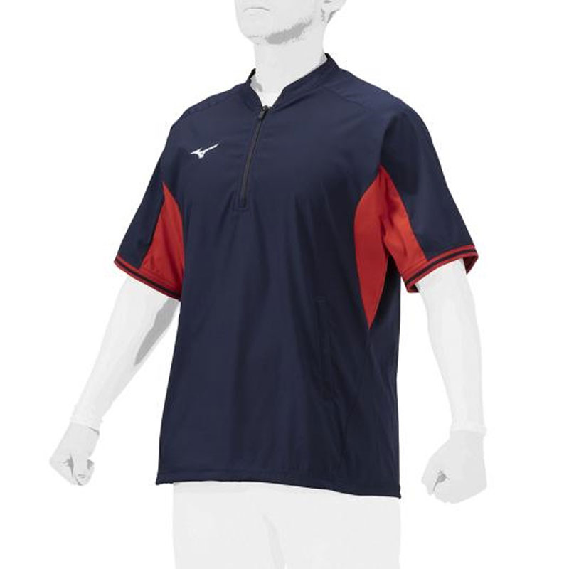 ミズノ MIZUNO (ミズノプロ) トレーニングジャケット(半袖) 野球 ウエア ミズノプロ (12JE1J06)