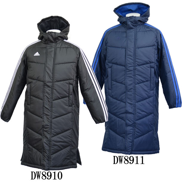 Adidas ジュニア Kids ベンチコート ジュニア ロングコート アディダス 18fw Ess 中綿 ジュニア サッカー 店ダウンコート パデッド Jr Fvw50 48 ピットスポーツ Kids