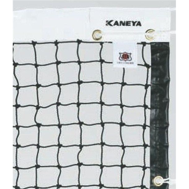 硬式テニスネット PE45 クロ【KANEYA】カネヤテニスネット(k1191)｜ピットスポーツ　店