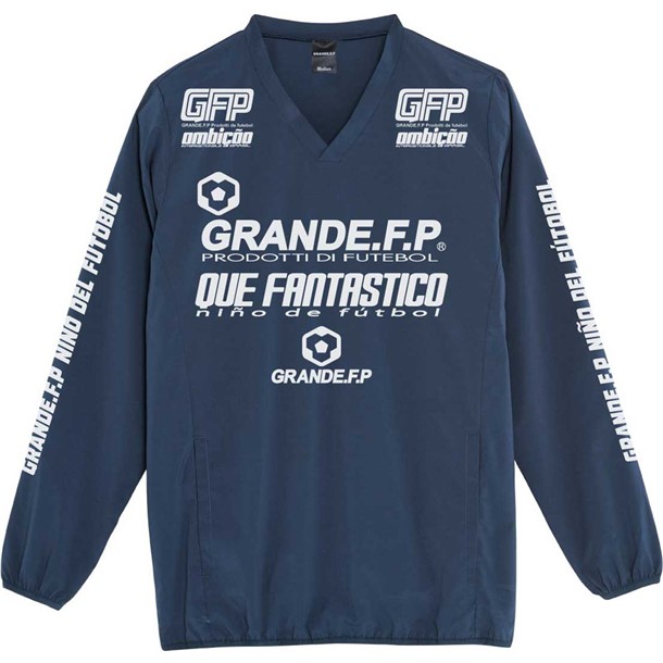 GRFPドライストレッチVネックピステ 【grande】グランデ フットサルピステシャツ (gfph21503-8701)