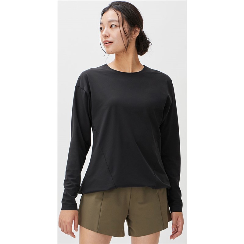speedo(素早さ)空想科学小説 E L/S UV TOP水泳ぎ 長袖ティーシャツ(sfw72334-k)