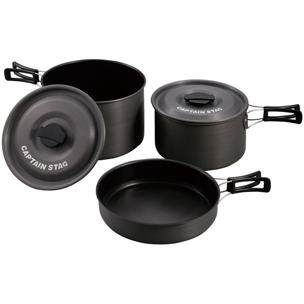 アルミクッカーLセット【captainstag】キャプテンスタッグアウトドアグッズ(uh4203)｜ピットスポーツ　店 11,405円