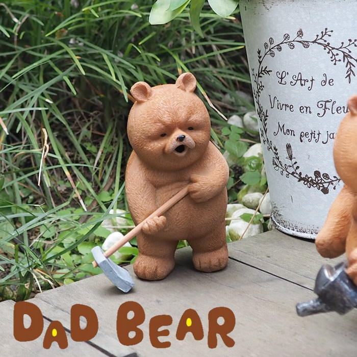 楽天市場】【あす楽】 置物 レジンダッドベアーカート 3351 村田