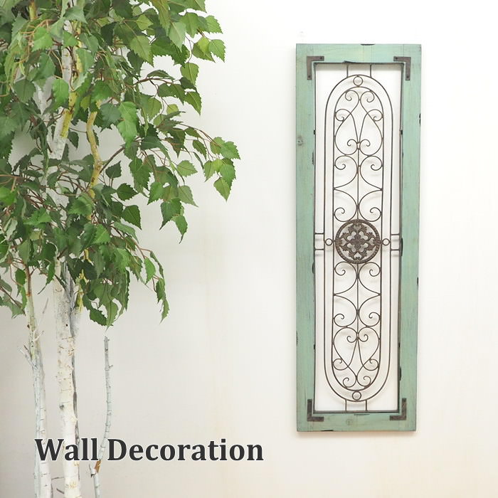楽天市場】【あす楽】 壁飾り アイアンデコウッドウインドウ 6866 村田