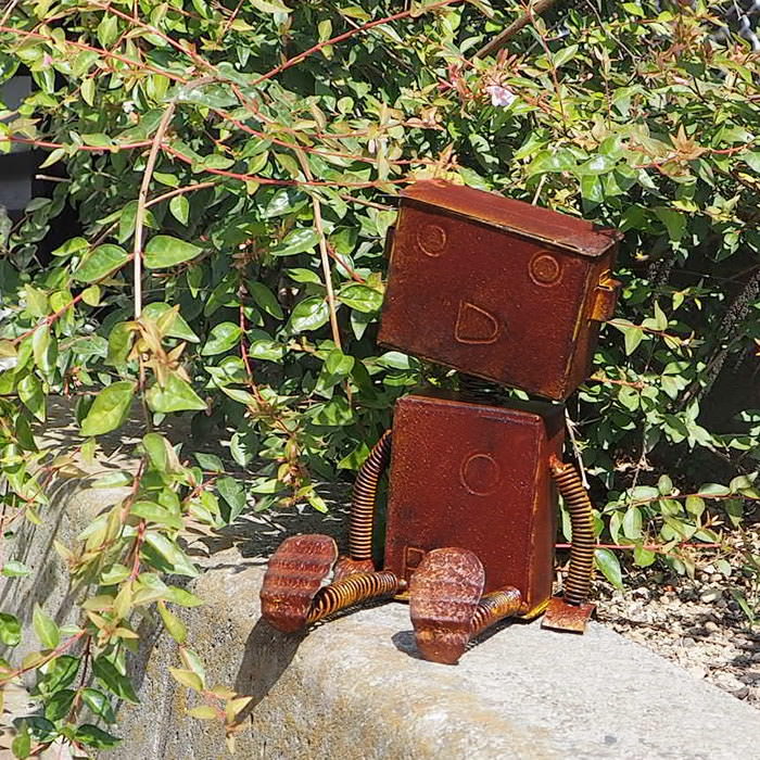 楽天市場】【あす楽】 置物 ブリキロボット中 4667 村田屋産業