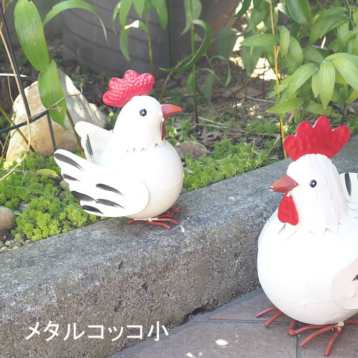 陶器の鶏の置物 2個セット 楽天市場】可愛いにわとり ペア 2匹セット フィギュア 置物 鶏