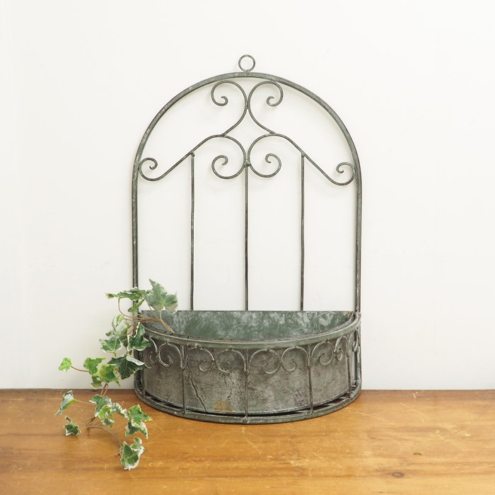 MURATAYA ブリキ　ガーデン雑貨　アイアン シャビーシック プランター t2023-0314-509206-02.jpg